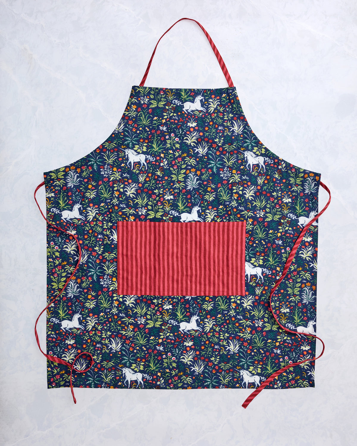 Unicorns Garden - Apron - Indigo - Printfresh