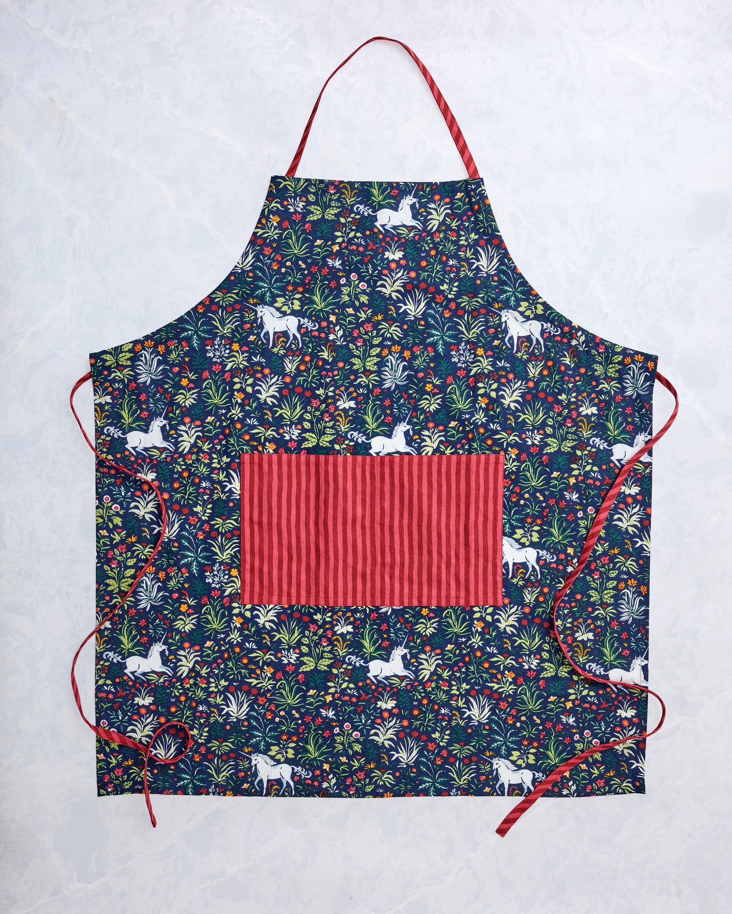 Unicorns Garden - Apron - Indigo - Printfresh