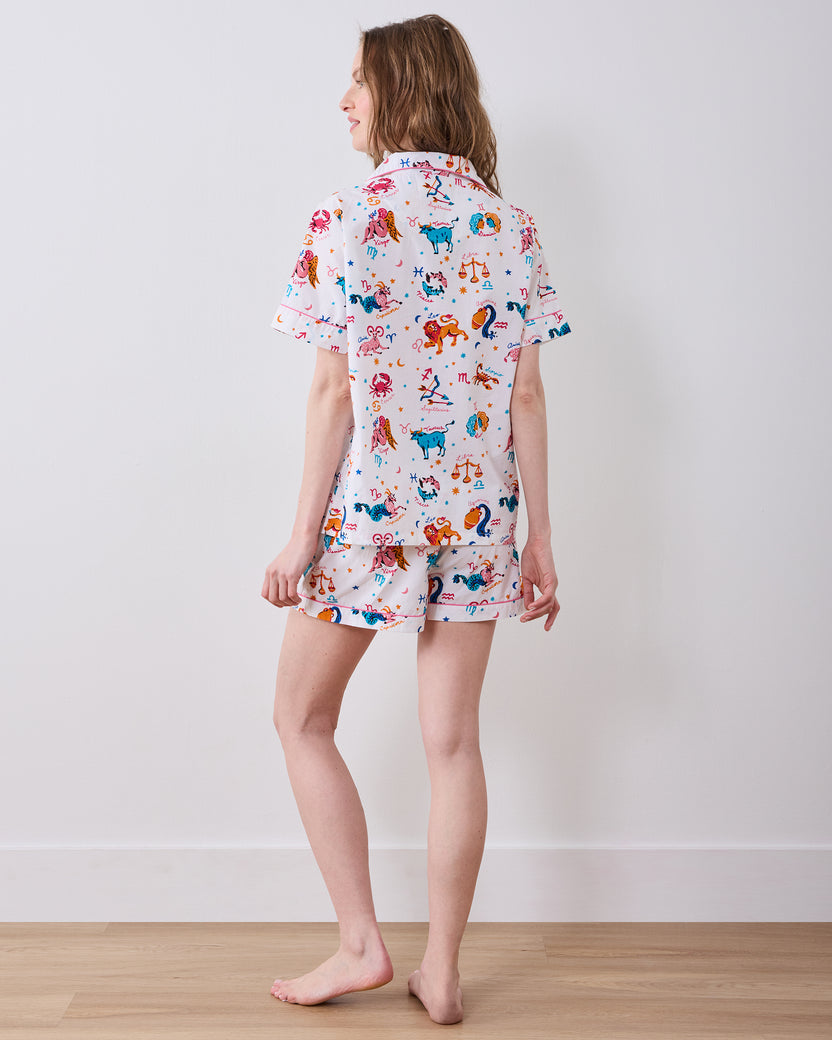 What’s Your Sign? - Short PJ Set - Cloud - Printfresh