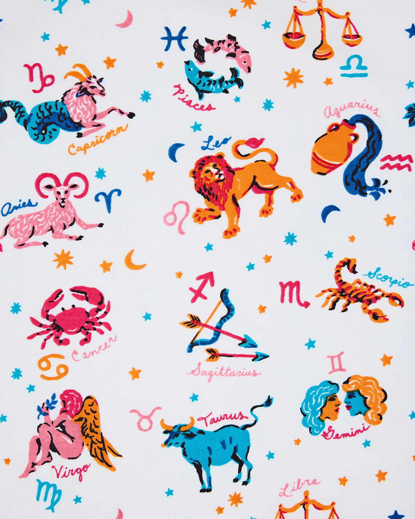 What’s Your Sign? - Short PJ Set - Cloud - Printfresh