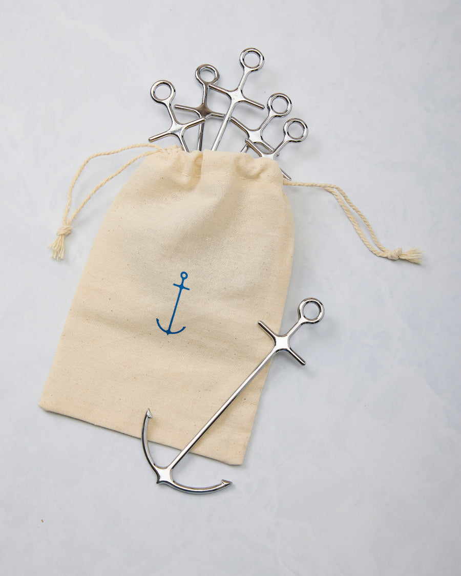 Sliver - Anchored Cocktail Picks-Set Of 6 - Fred & Friends - Printfresh