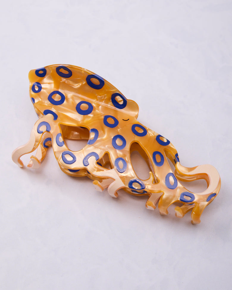 Orange Combo - Blue Ringed Octopus Claw Clip - The Diva Soap - Printfresh