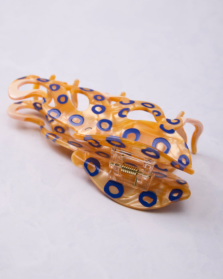 Orange Combo - Blue Ringed Octopus Claw Clip - The Diva Soap - Printfresh