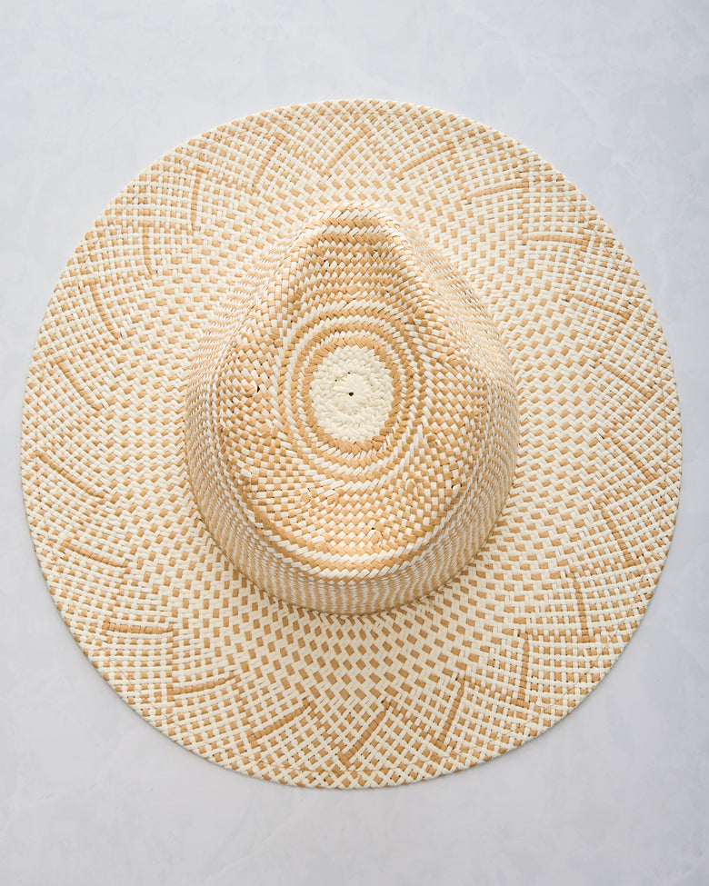Ivory/Tan - Luxe Packable Hat - Hat Attack - Printfresh