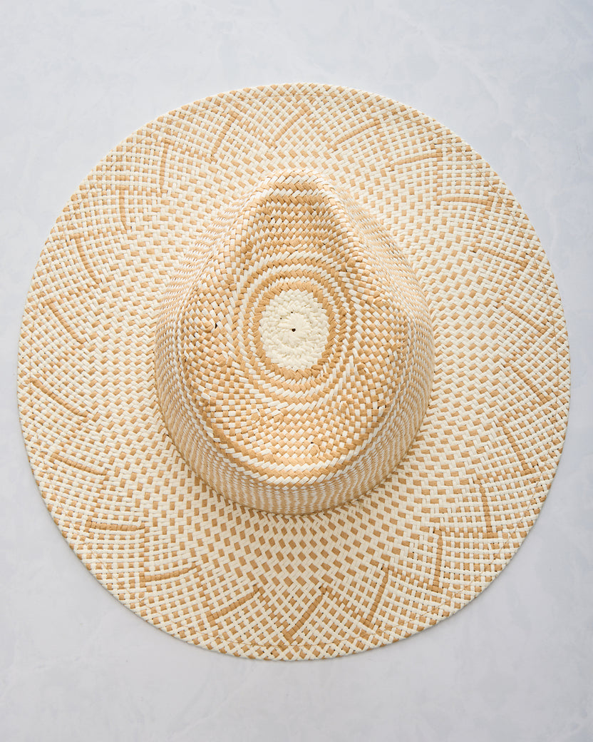 Ivory/Tan - Luxe Packable Hat - Hat Attack - Printfresh