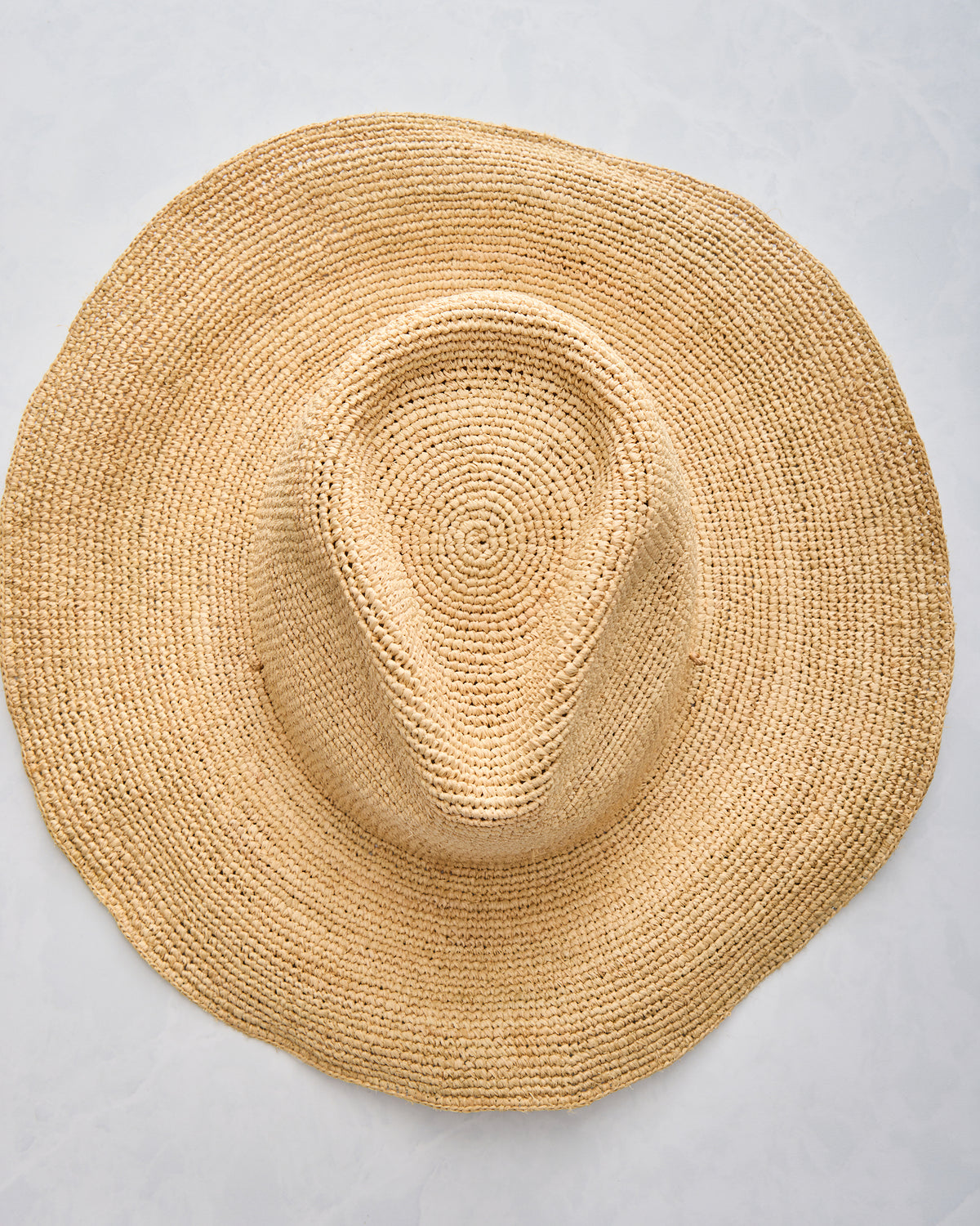 Natural - Raffia Crochet Continental Hat - Hat Attack - Printfresh