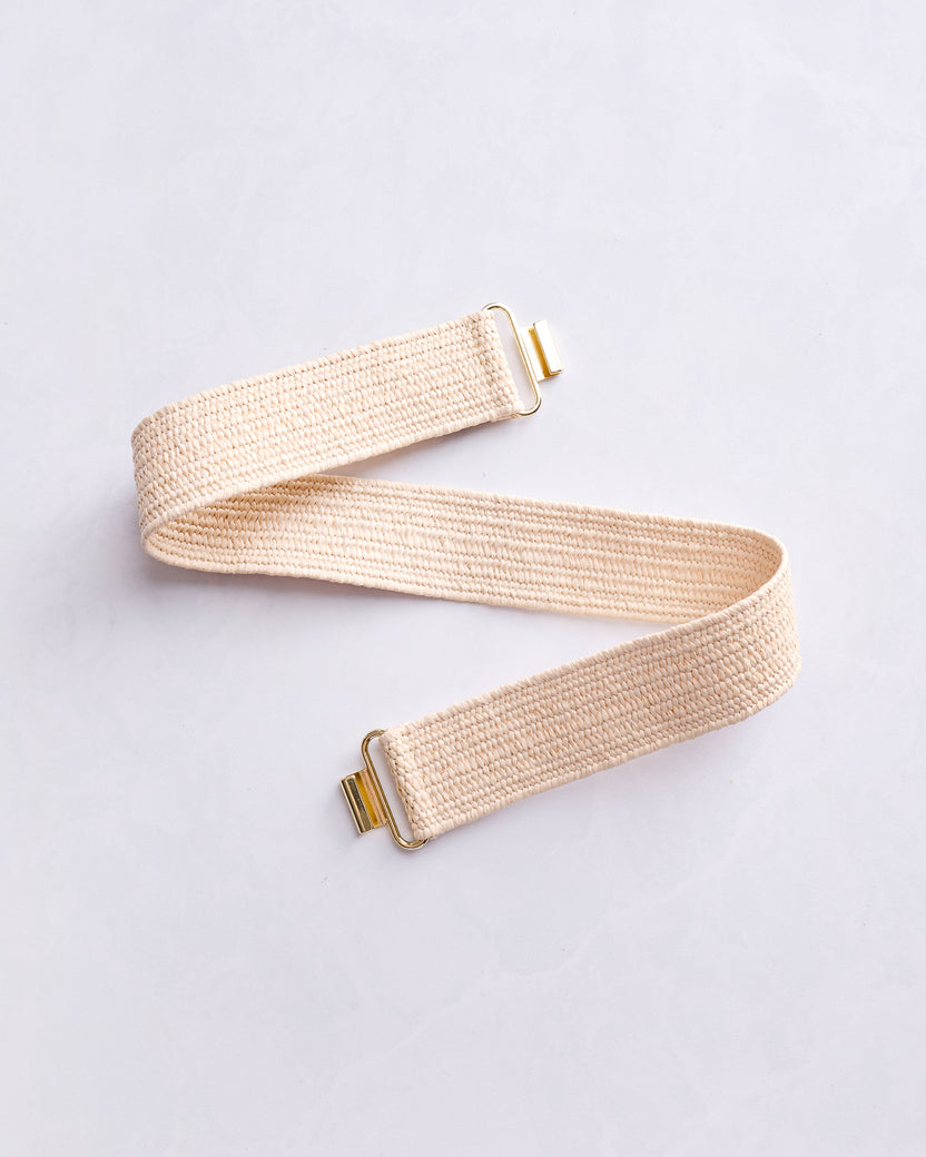 Tan - Raffia Belt - Garland Bags - Printfresh