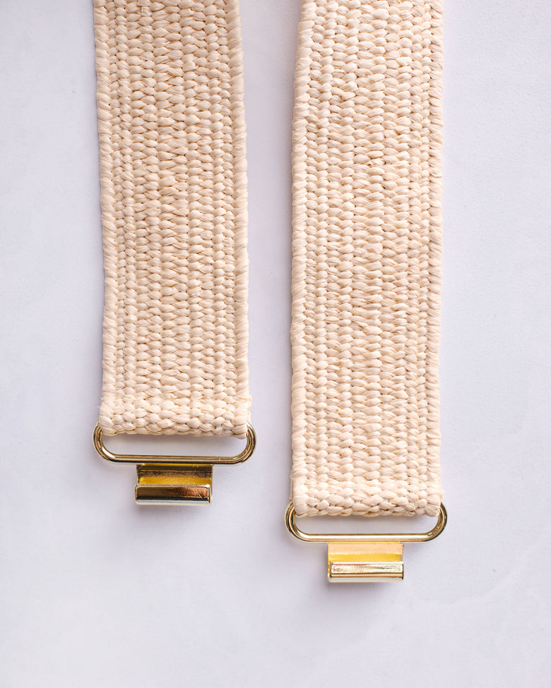 Tan - Raffia Belt - Garland Bags - Printfresh