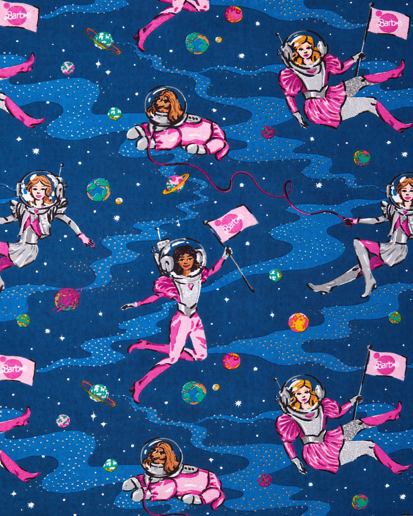 Barbie™ + Printfresh Astronaut Barbie - Pintuck Cropped Pant Set - Galaxy Blue - Printfresh