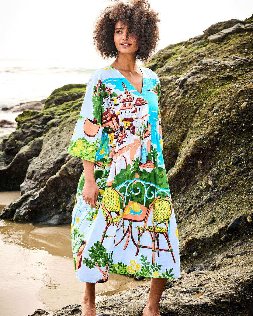 Amalfi Coast - Atlantic Cover Up - Amalfi Blue - Printfresh