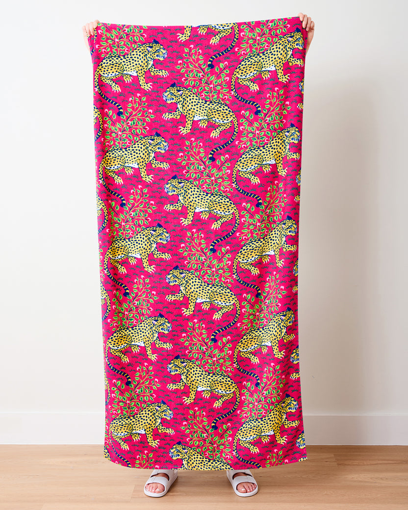 Bagheera - Beach Towel - Hot Pink - Printfresh