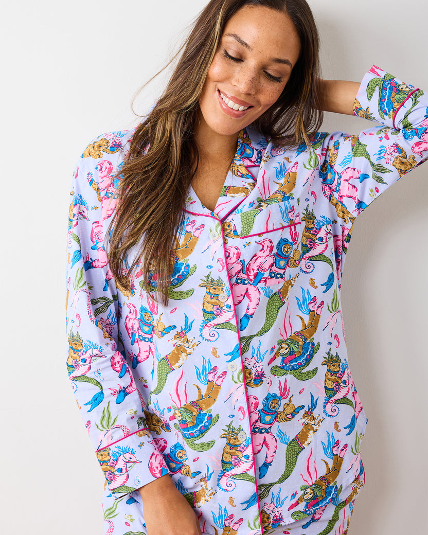 Deep Sea Divers - Long PJ Set - Lavender Sorbet - Printfresh