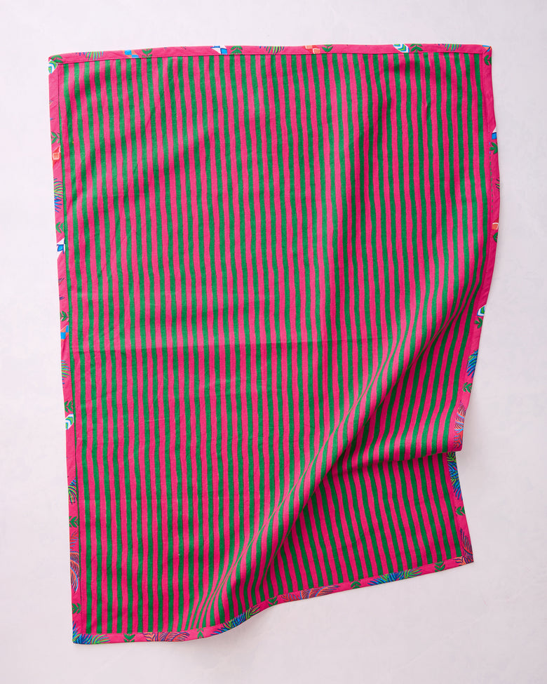 Palm Tree Paradise - Tea Towels Set Of 2 - Cocktail Umbrella - Printfresh