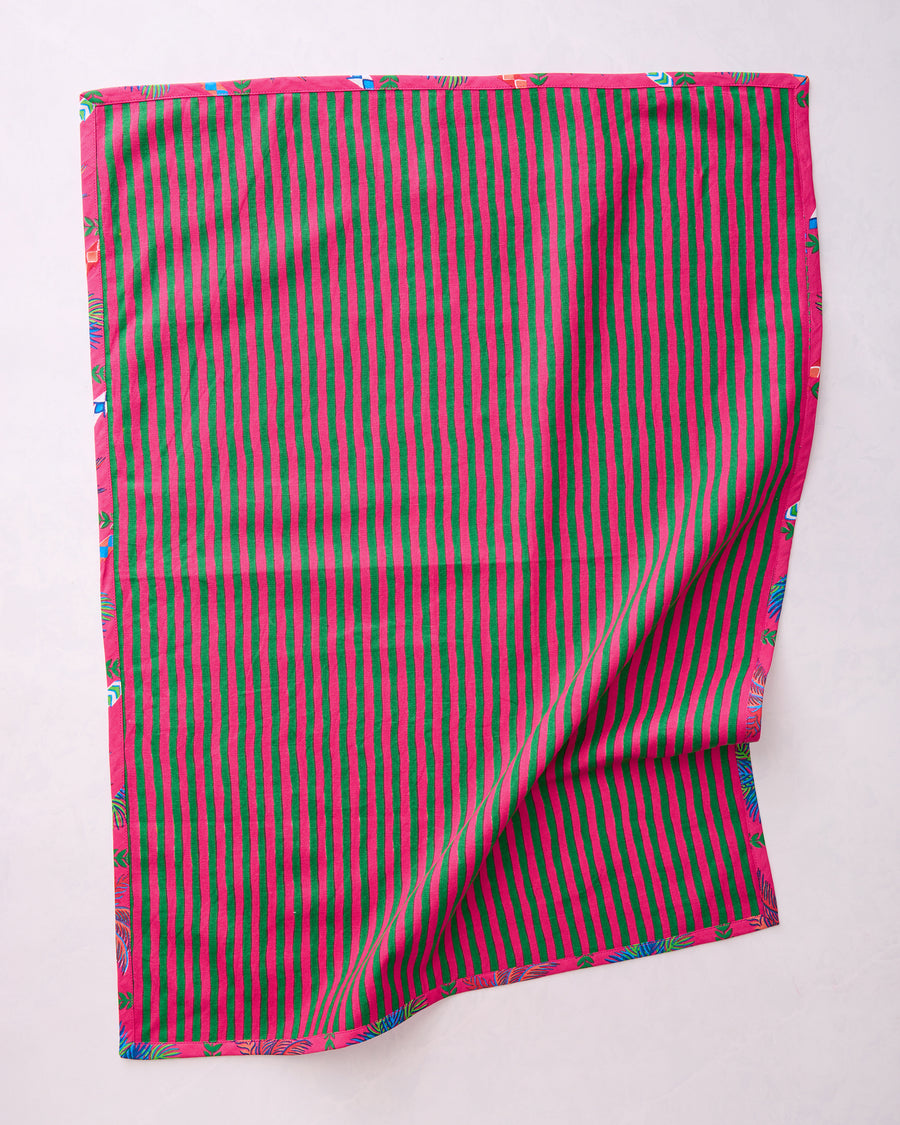 Palm Tree Paradise - Tea Towels Set Of 2 - Cocktail Umbrella - Printfresh