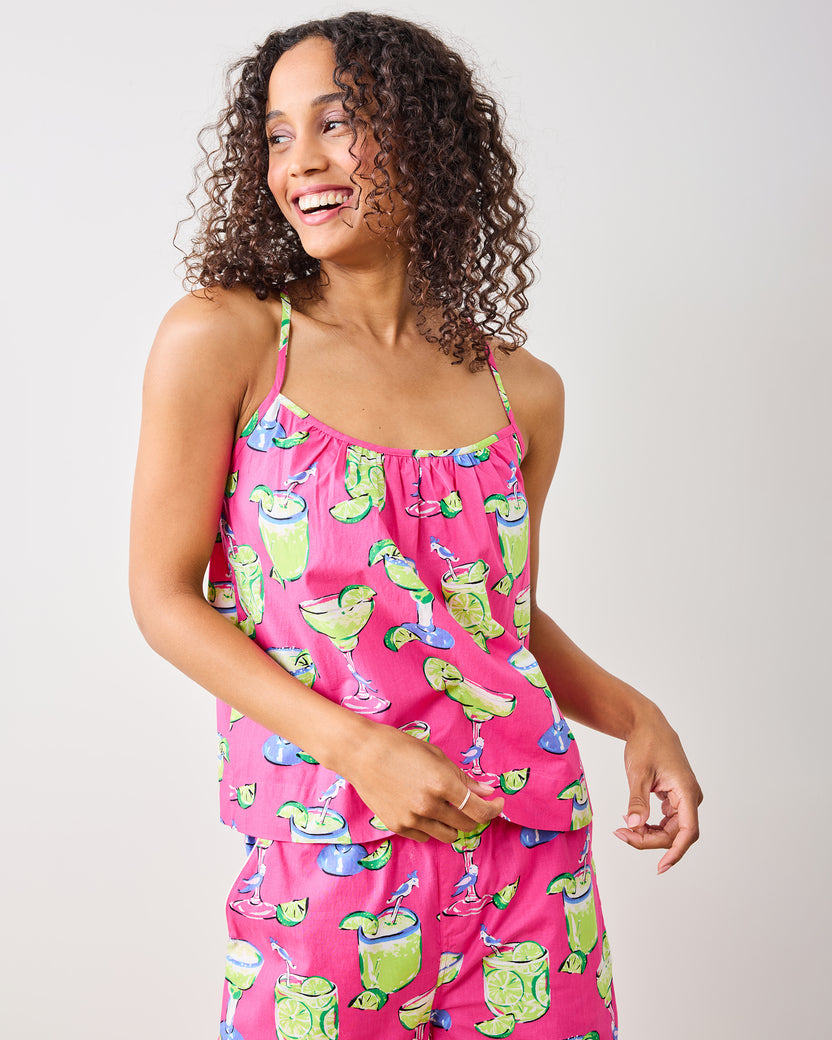 Fresh Margarita - Cami Cropped Set - Cabo Pink - Printfresh