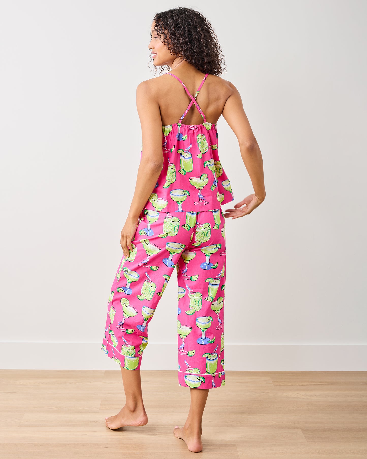 Fresh Margarita - Cami Cropped Set - Cabo Pink - Printfresh