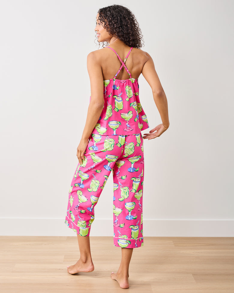 Fresh Margarita - Cami Cropped Set - Cabo Pink - Printfresh