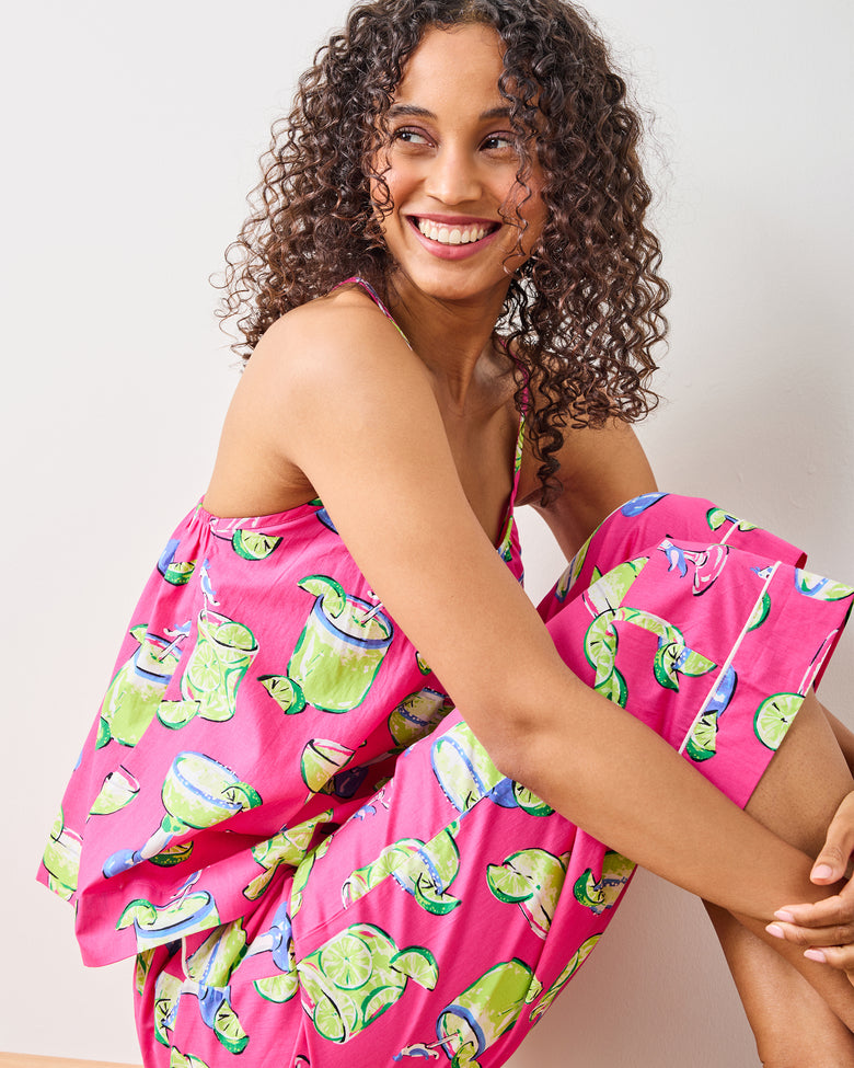 Fresh Margarita - Cami Cropped Set - Cabo Pink - Printfresh