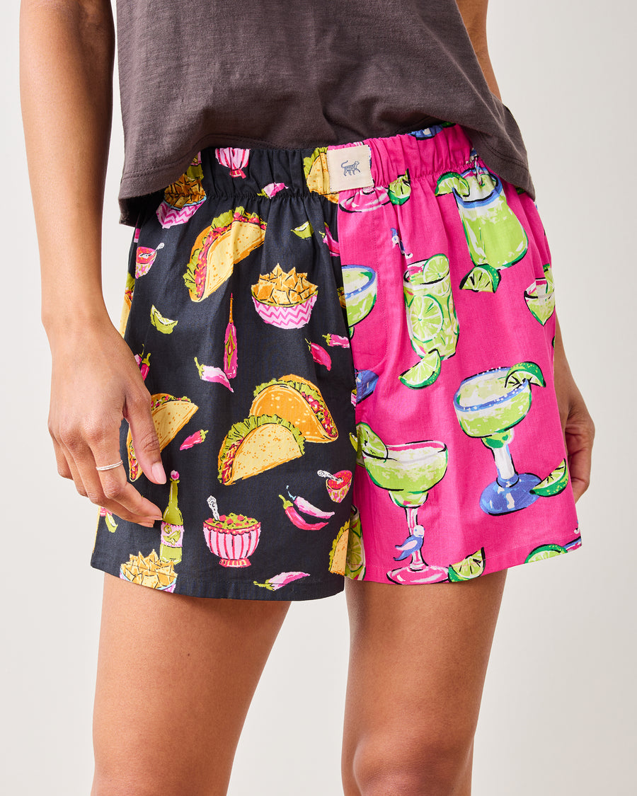 Guac On & Fresh Margarita - Boyfriend Boxer - Lava Rock - Printfresh