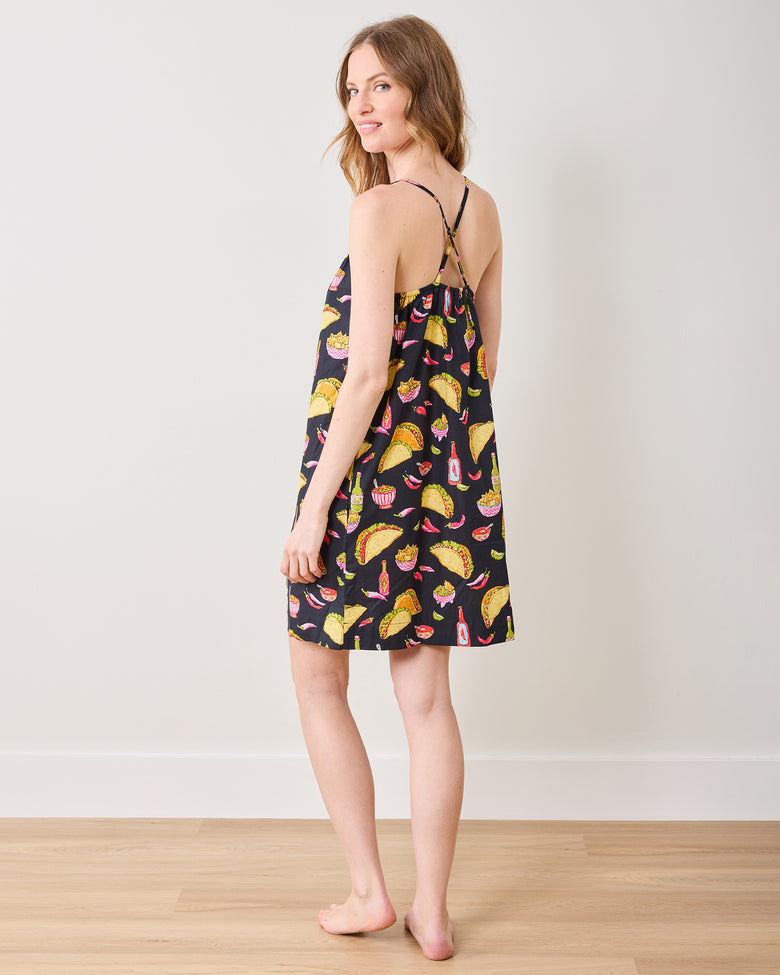 Guac On - Cami Nightgown - Lava Rock - Printfresh