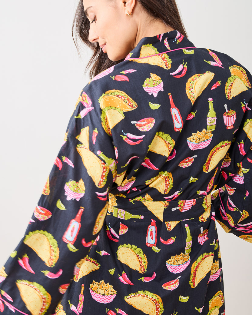 Guac On - Getting Ready Robe - Lava Rock - Printfresh