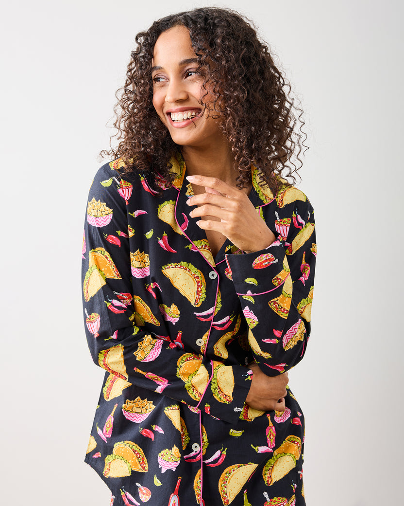 Guac On - Long PJ Set - Lava Rock - Printfresh