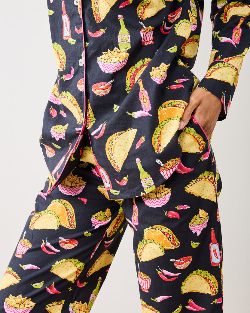 Guac On - Long PJ Set - Lava Rock - Printfresh