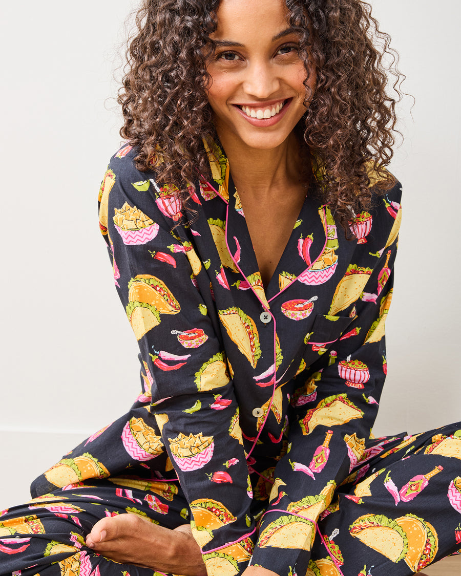 Guac On - Long PJ Set - Lava Rock - Printfresh