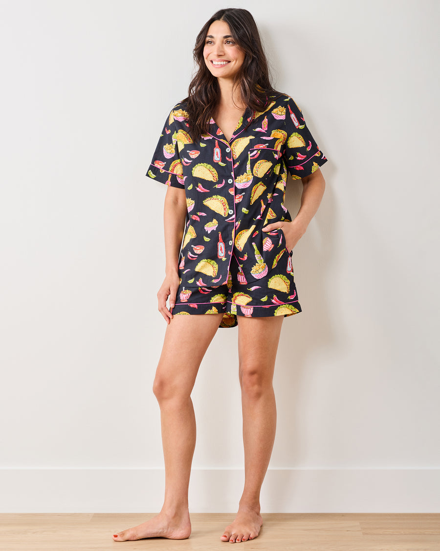 Guac On - Short PJ Set - Lava Rock - Printfresh