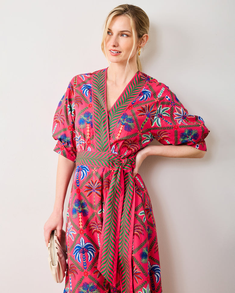 Palm Tree Paradise - Gabriela Dress - Cocktail Umbrella - Printfresh