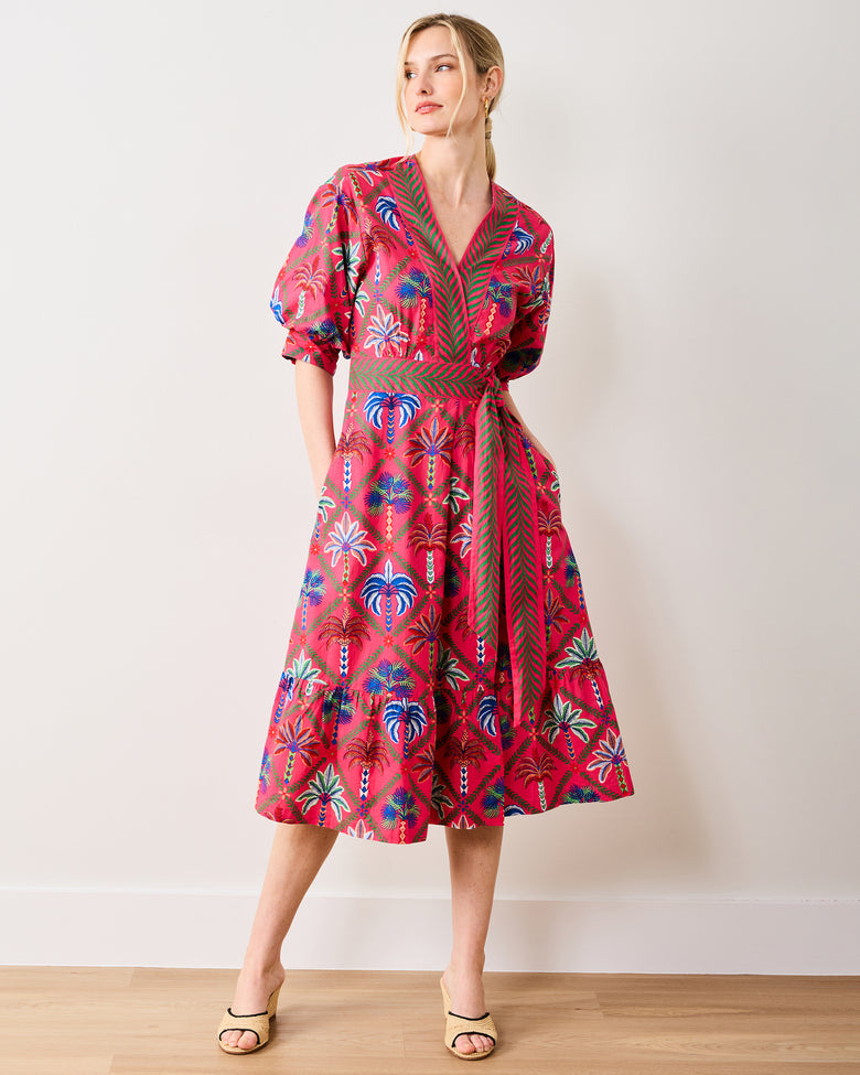 Palm Tree Paradise - Gabriela Dress - Cocktail Umbrella - Printfresh