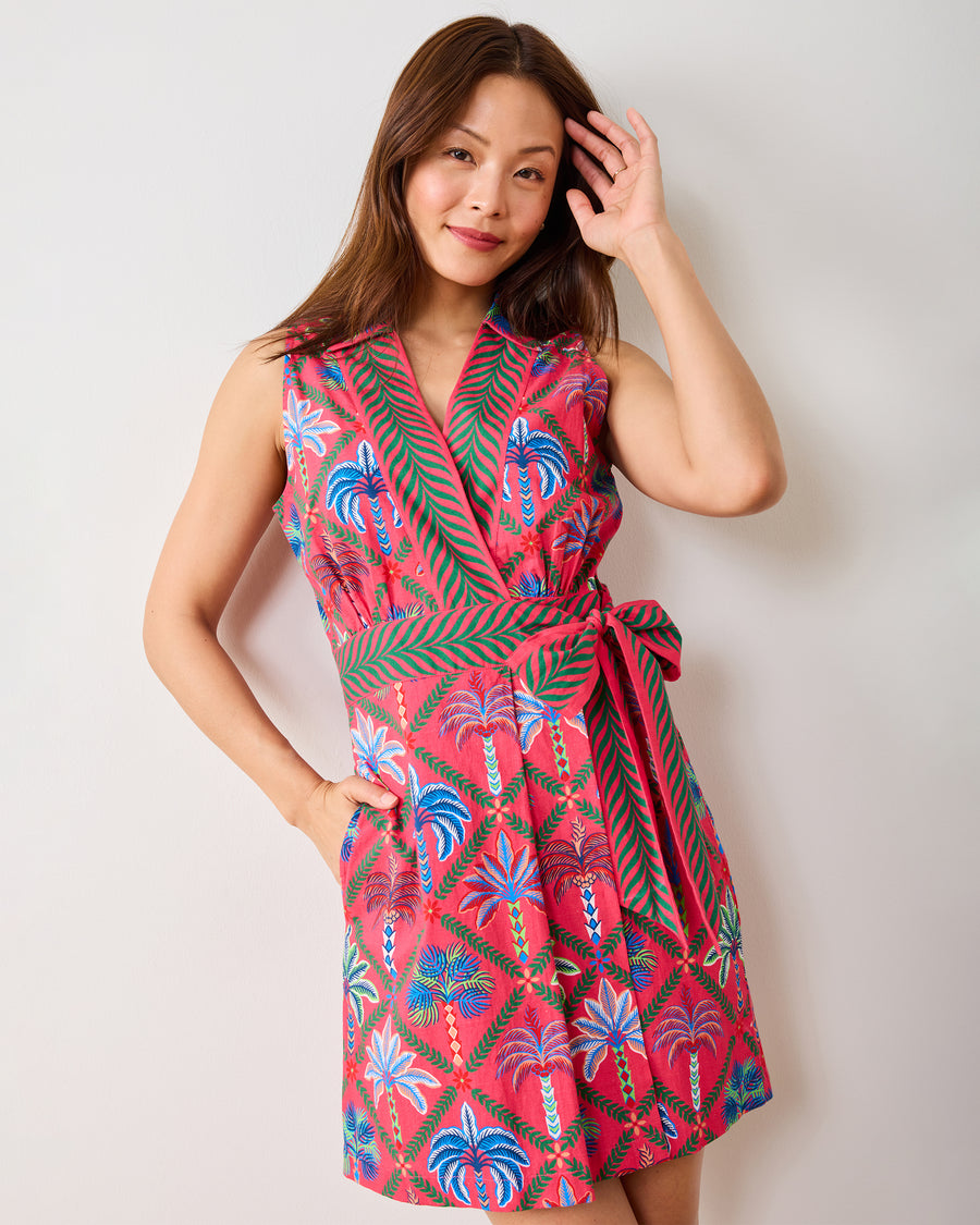 Palm Tree Paradise - Lucia Dress - Cocktail Umbrella - Printfresh