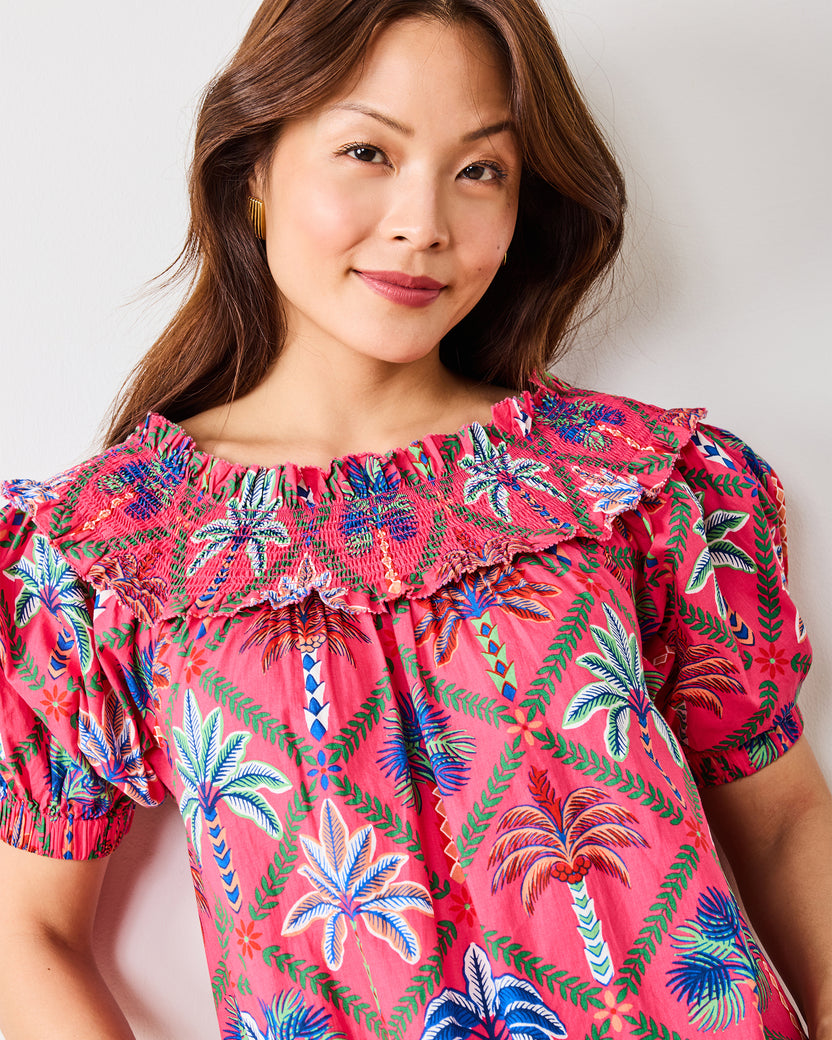 Palm Tree Paradise - Ximena Dress - Cocktail Umbrella - Printfresh