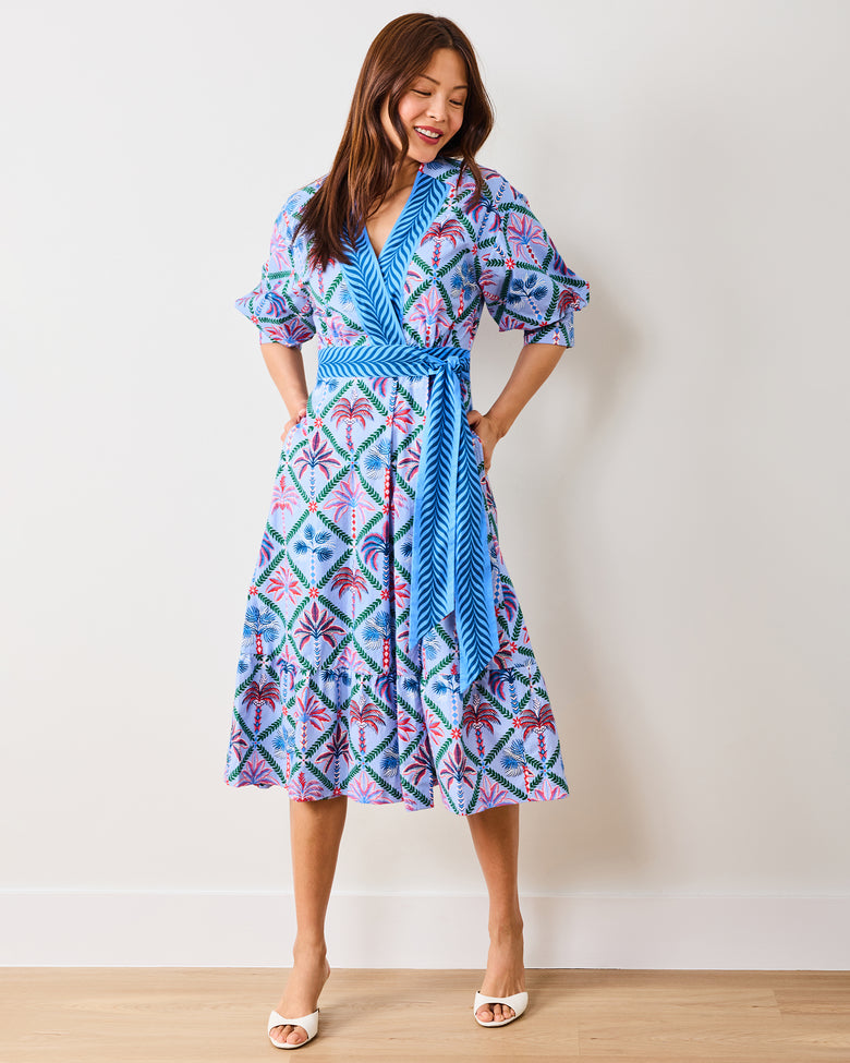 Palm Tree Paradise - Gabriela Dress - Lilac Escape - Printfresh