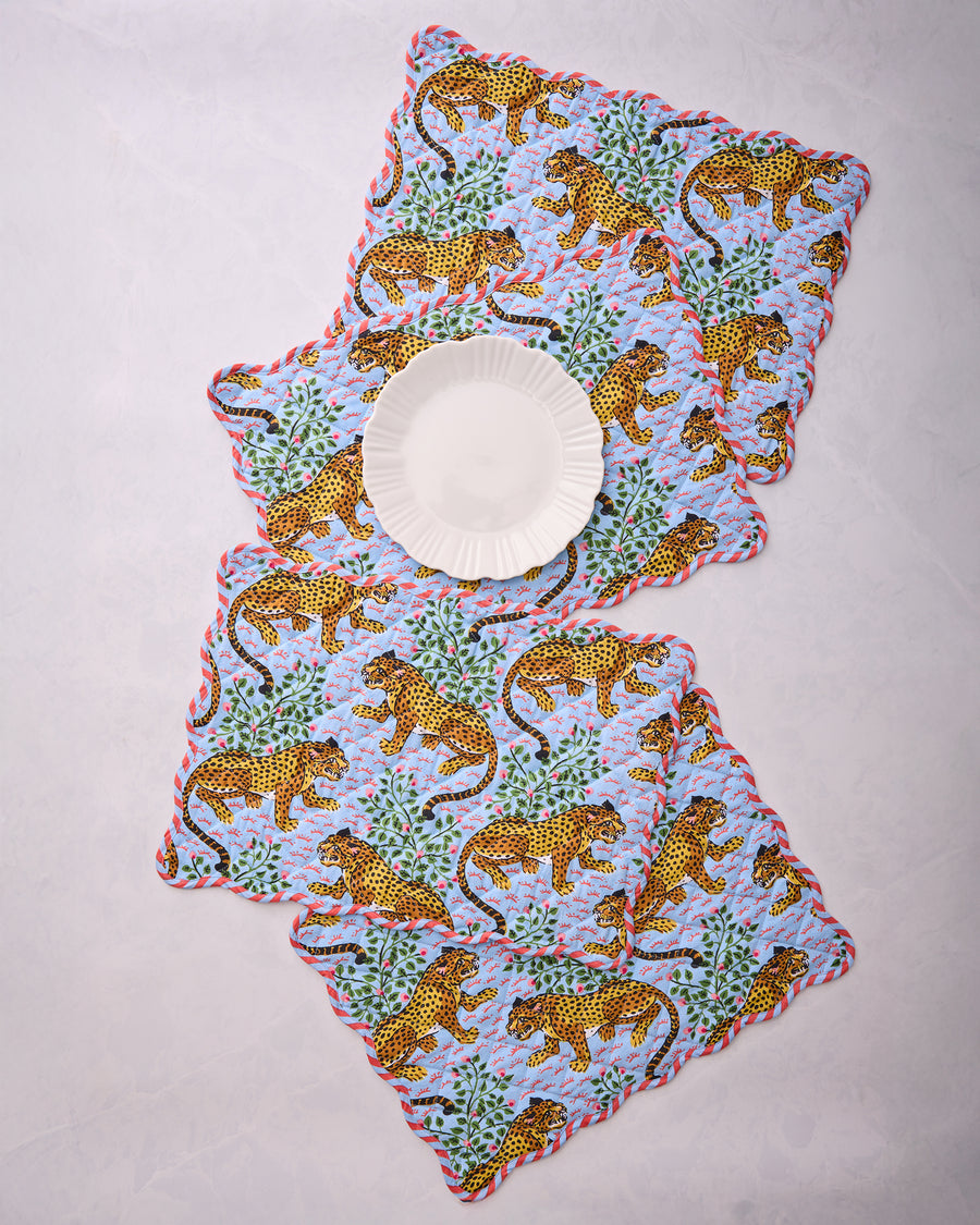 Bagheera - Placemats Set Of 4 - Pale Blue - Printfresh