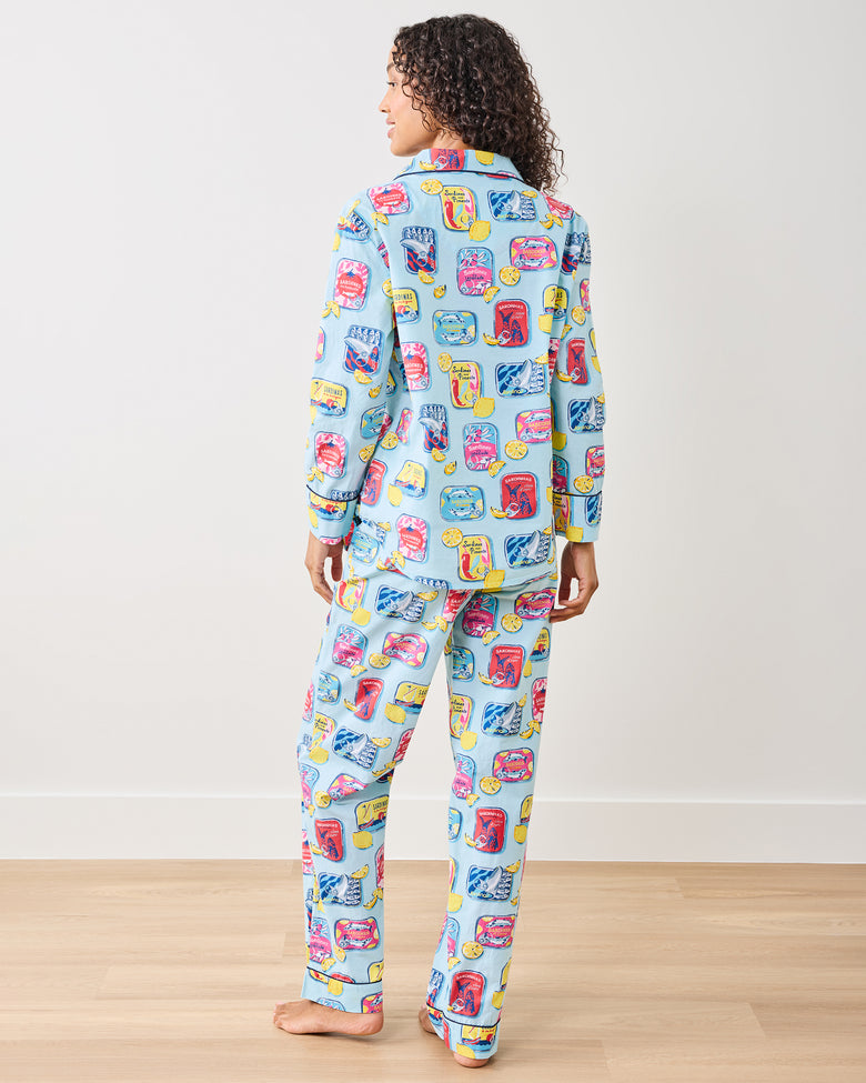 Retro Sardines - Long PJ Set - Open Water - Printfresh