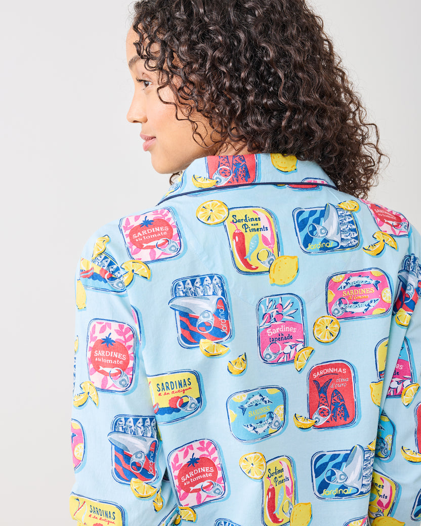 Retro Sardines - Long PJ Set - Open Water - Printfresh