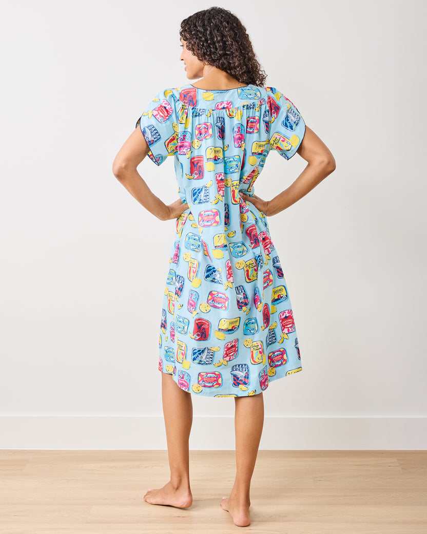 Retro Sardines - Retro Dreams Nightgown - Open Water - Printfresh
