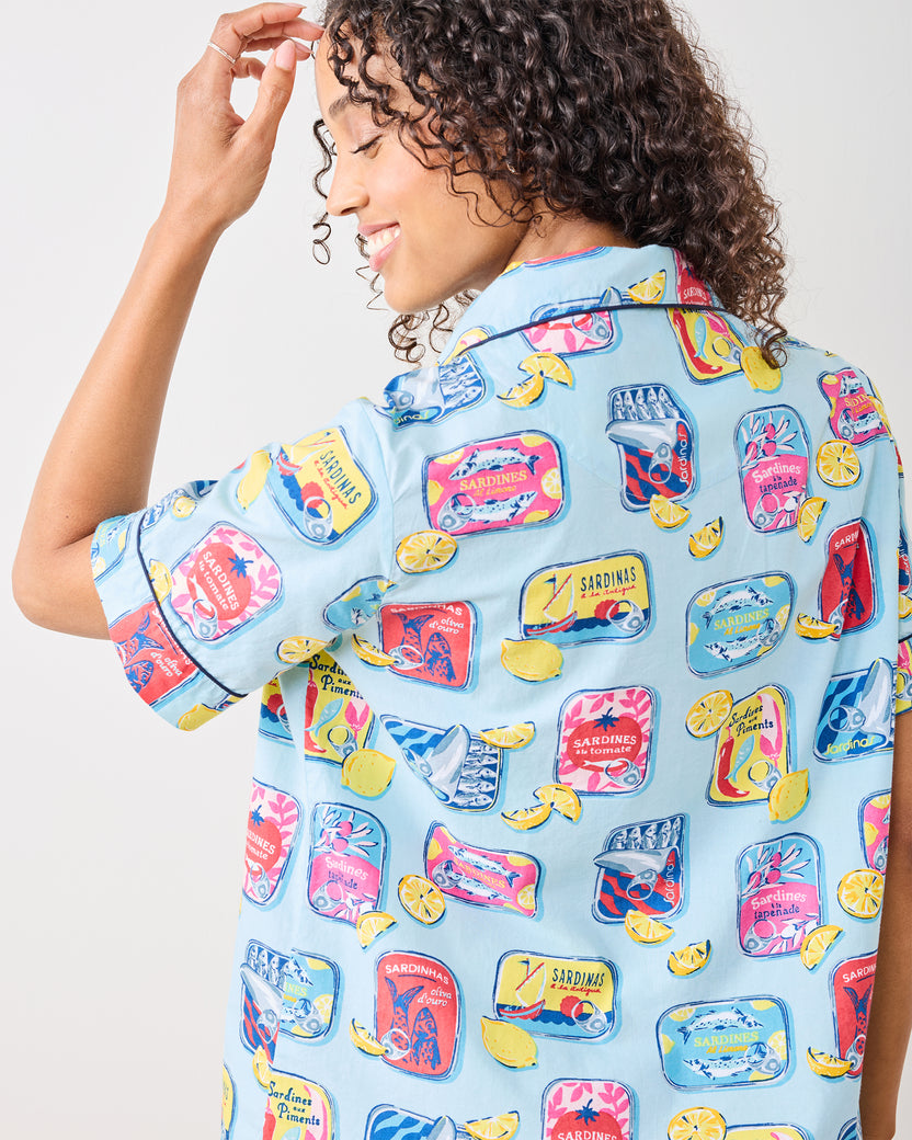 Retro Sardines - Short PJ Set - Open Water - Printfresh