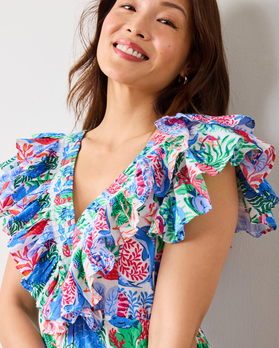 Stained Glass Sea - Evening Out Dress - Cloud - Printfresh