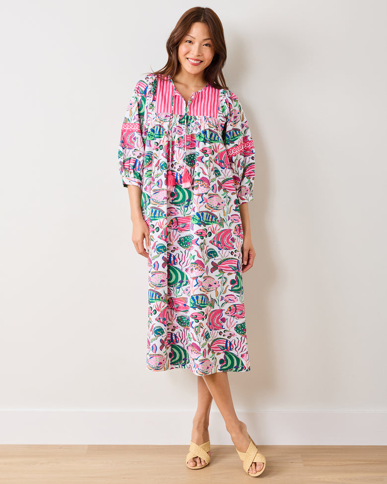 Tropical Fish - Flower Charmer Midi - Cloud - Printfresh