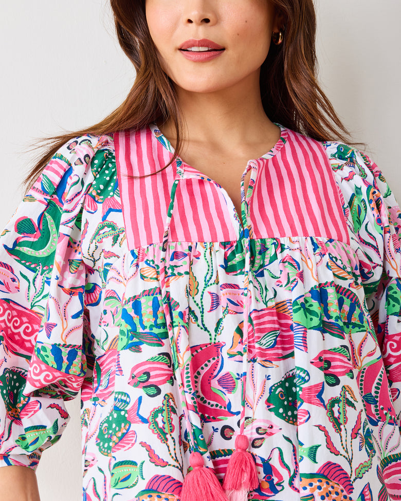 Tropical Fish - Flower Charmer Midi - Cloud - Printfresh