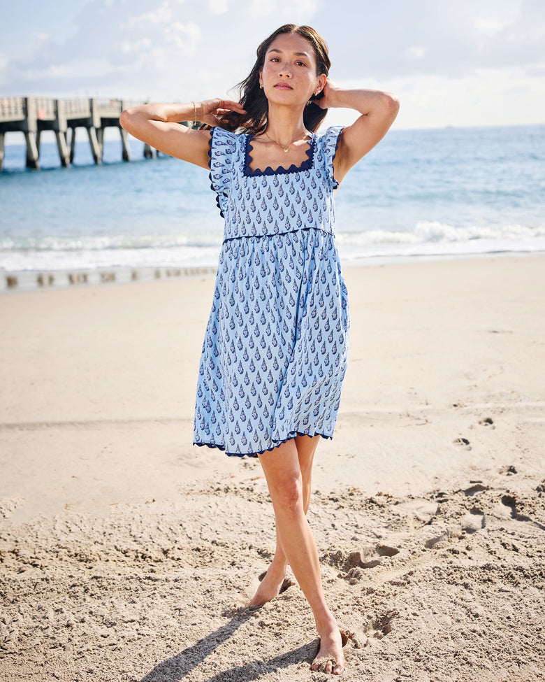 Conch Cascade - Miley Dress - Clear Waters - Printfresh