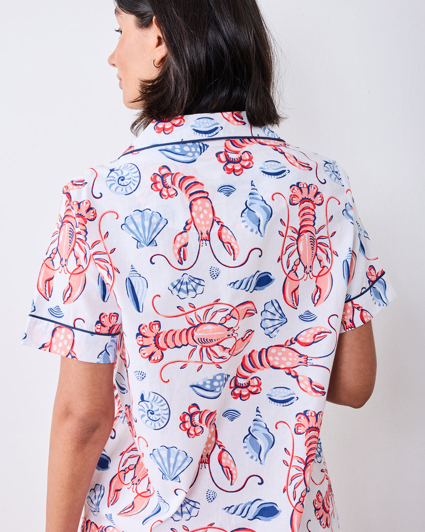 Lobster Landing - Short PJ Set - Cloud - Printfresh