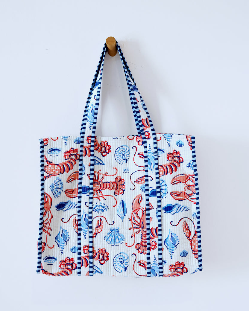 Lobster Landing - The Traveler Tote - Cloud - Printfresh