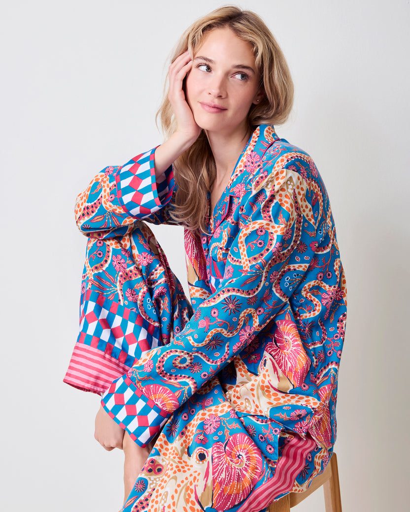 Octopus Isle - Eco Satin Rittenhouse Set - Periwinkle