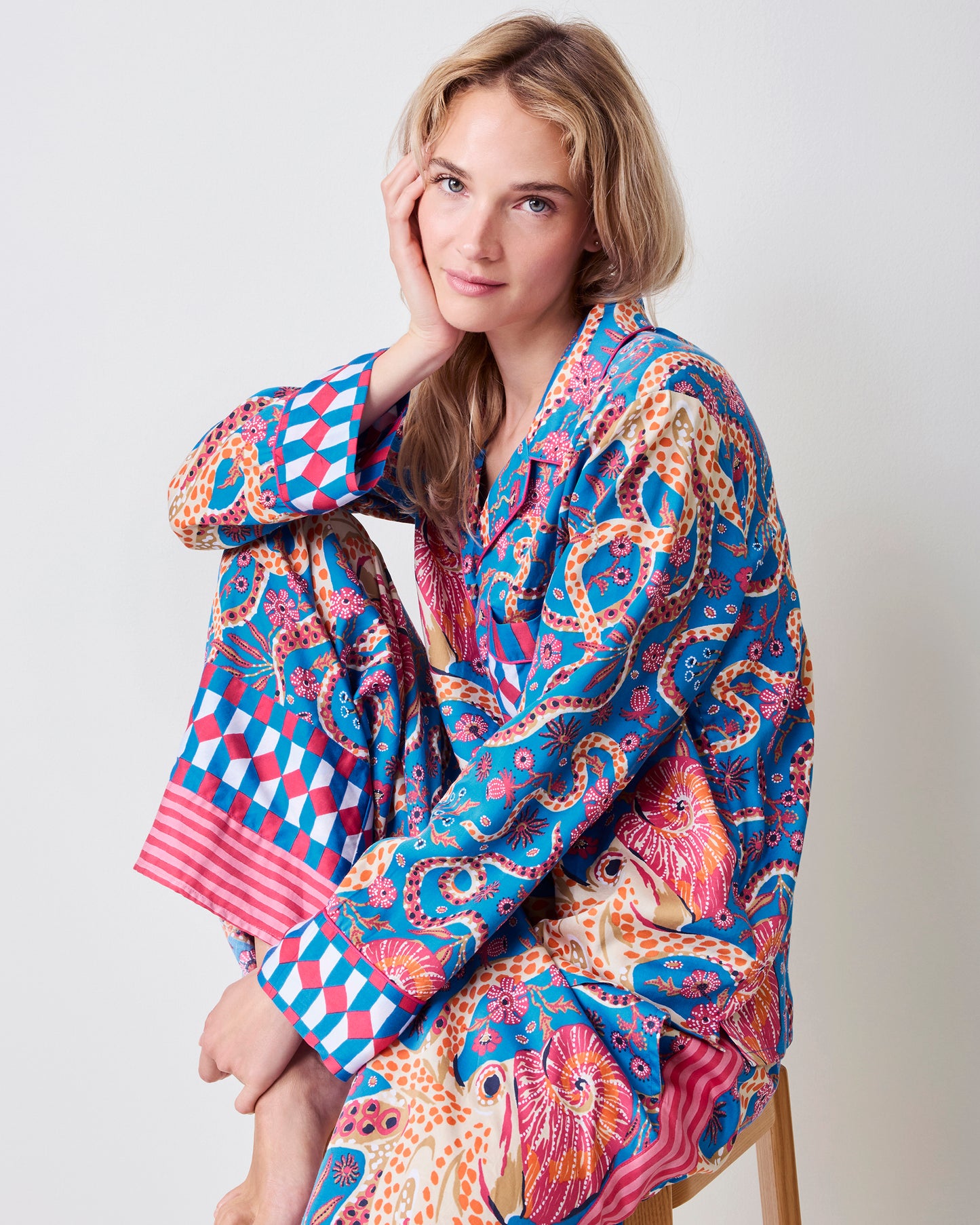 Octopus Isle - Eco Satin Rittenhouse Set - Periwinkle