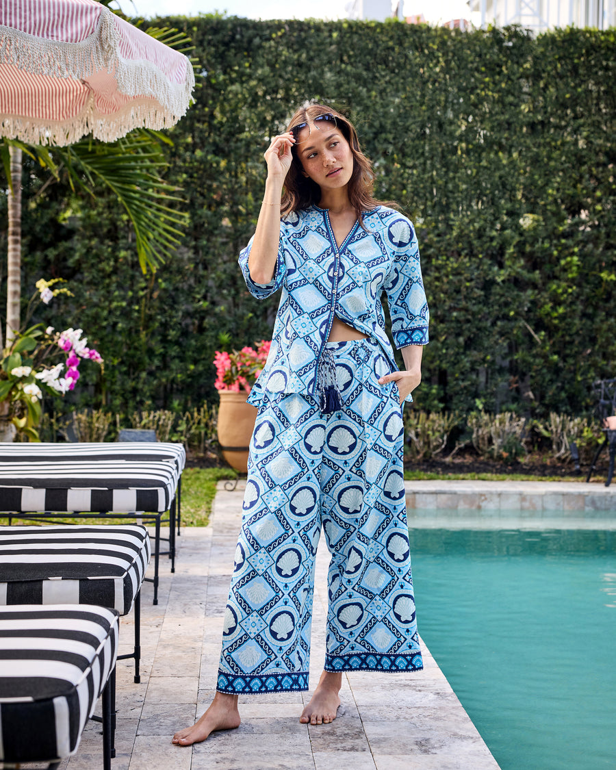 Tide & Tile - Nina Set - Seashell Blue - Printfresh