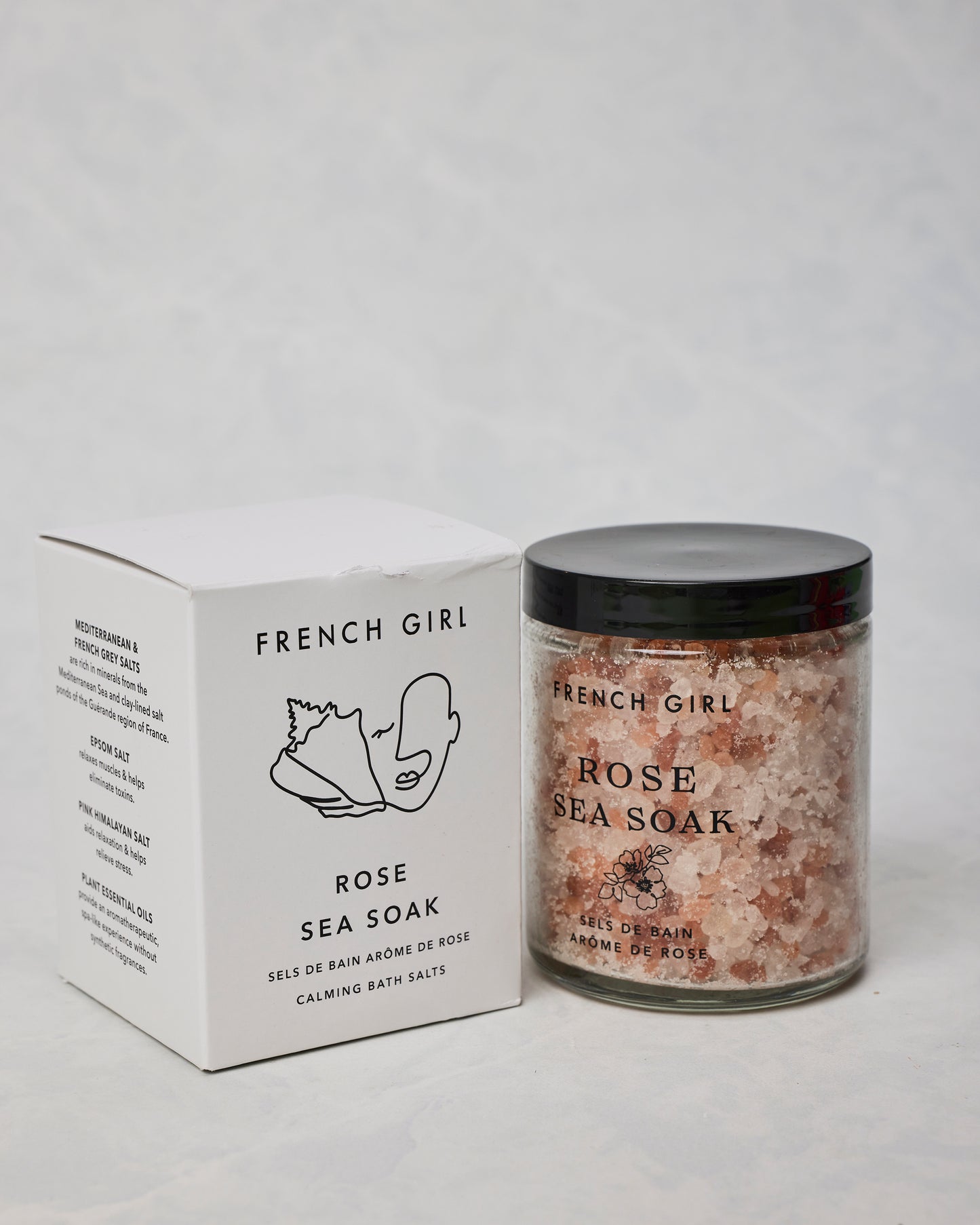 Rose - Organic Calming & Soothing Rose Bath Salts - French Girl