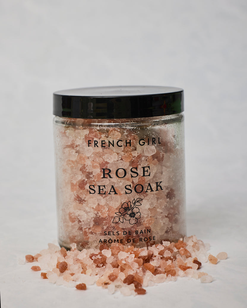 Rose - Organic Calming & Soothing Rose Bath Salts - French Girl